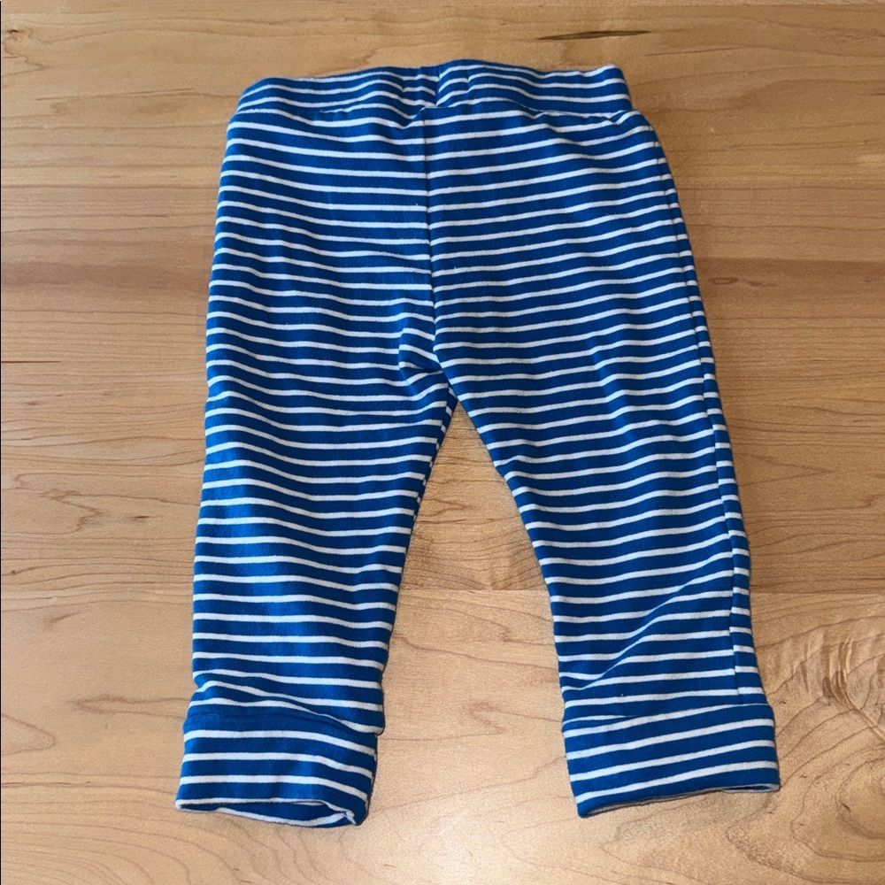 Mini Boden Spring Flowers Top with Striped Pants size 9-12 months. - Picture 7 of 7